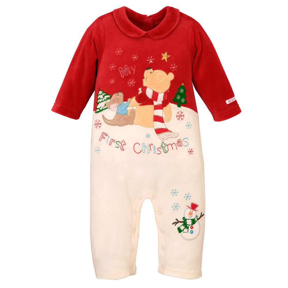 ''My First Christmas'' Winnie the Pooh Romper for Infants