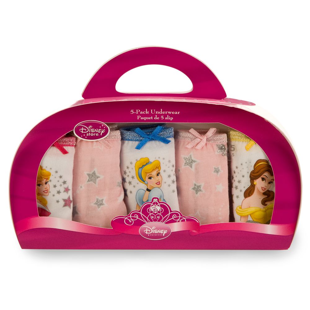 5-Pack Disney Princess Underwear Set for Girls