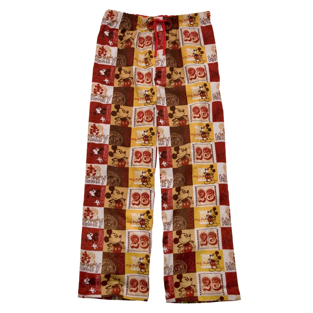 Flannel Mickey Mouse Pajama Pants for Men