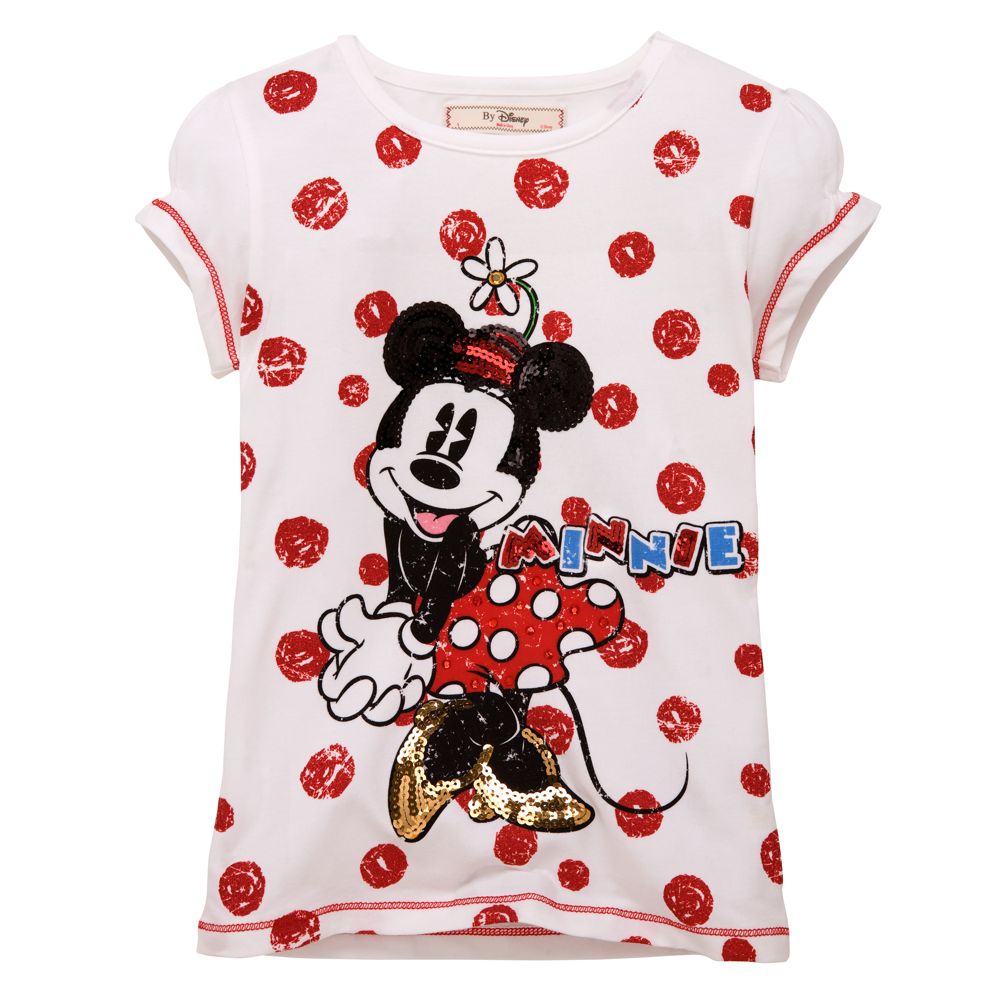 Minnie Mouse Kisses Bling Tee for Girls