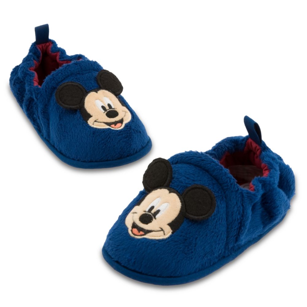 Mickey Mouse Plush Slippers for Boys