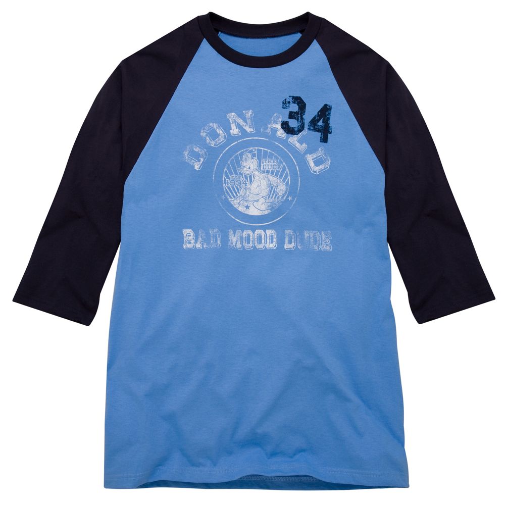 3/4 Sleeve Varsity Donald Duck Tee for Men