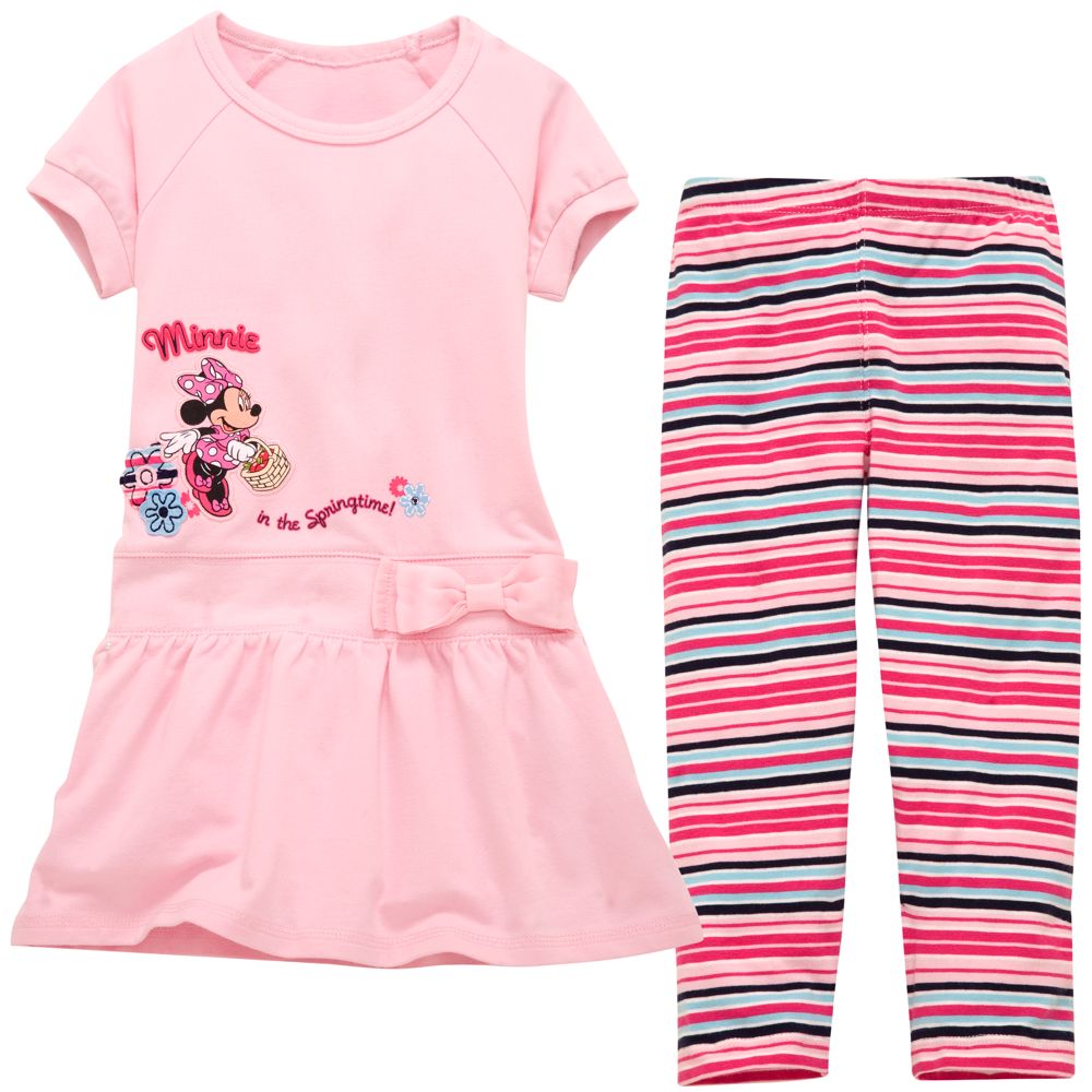Minnie Mouse Top and Leggings Outfit for Toddler Girls