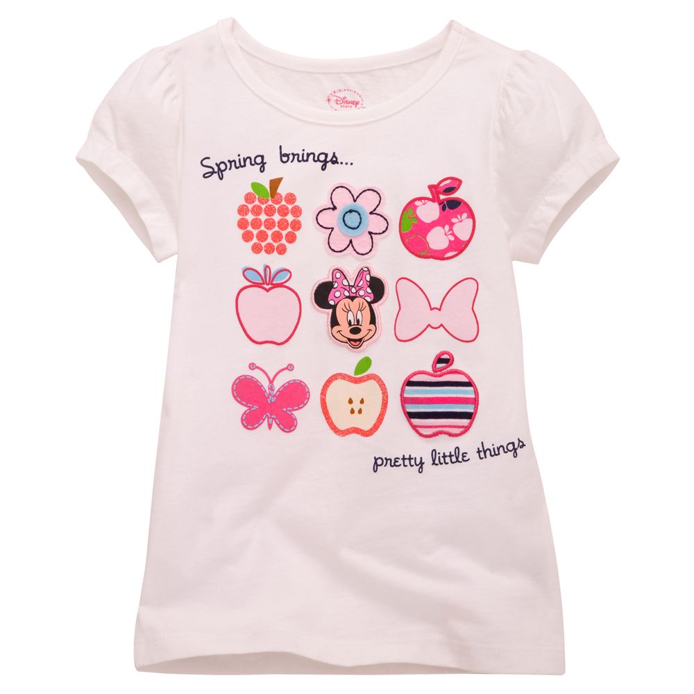 Springtime Minnie Mouse Tee for Toddler Girls
