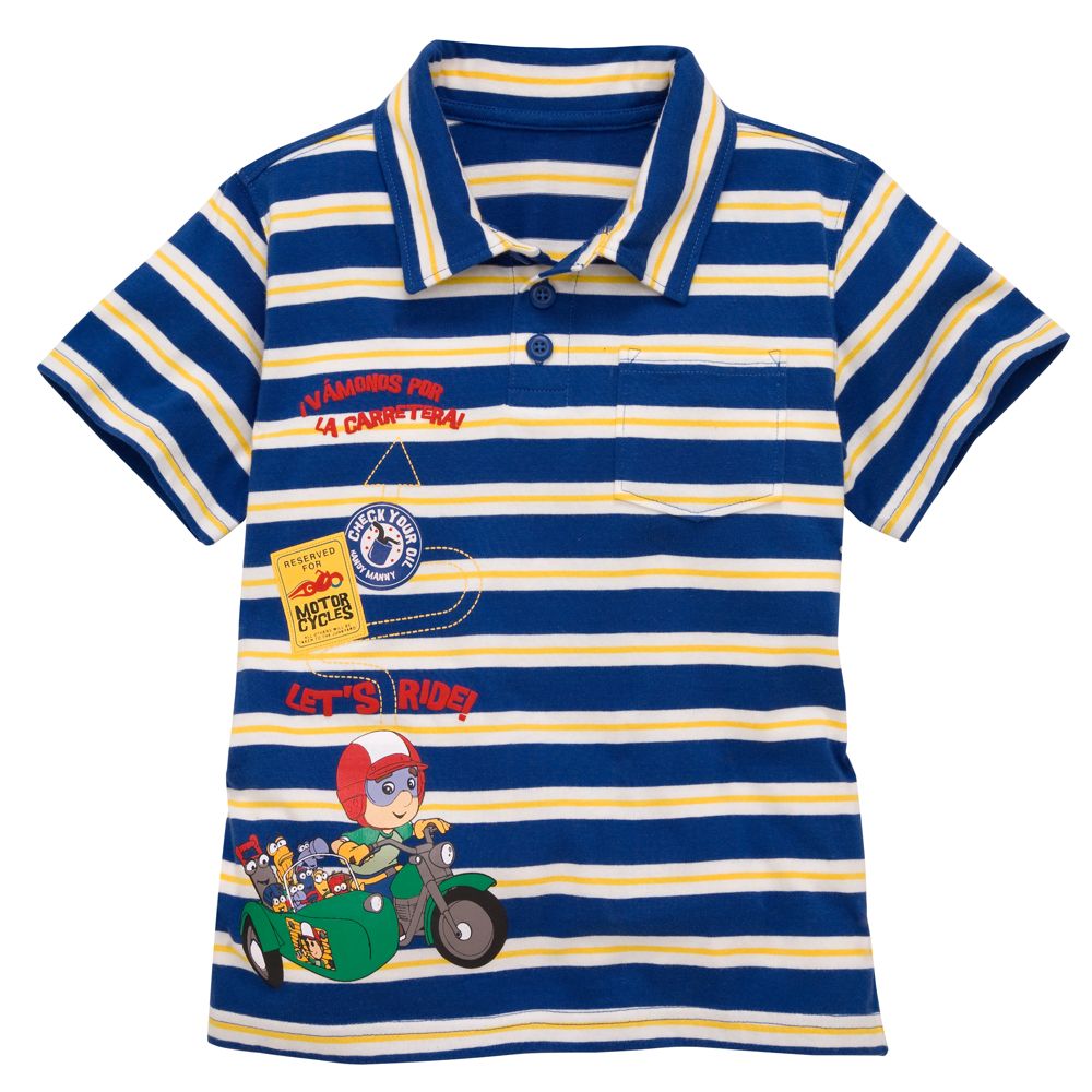 Striped Handy Manny Polo for Toddler Boys