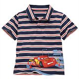 Striped Lightning McQueen Polo for Toddler Boys