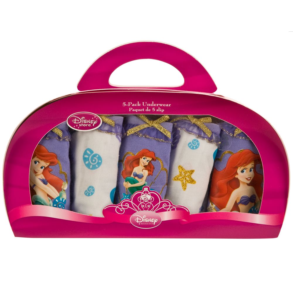 5-Pack Ariel Underwear Set for Girls