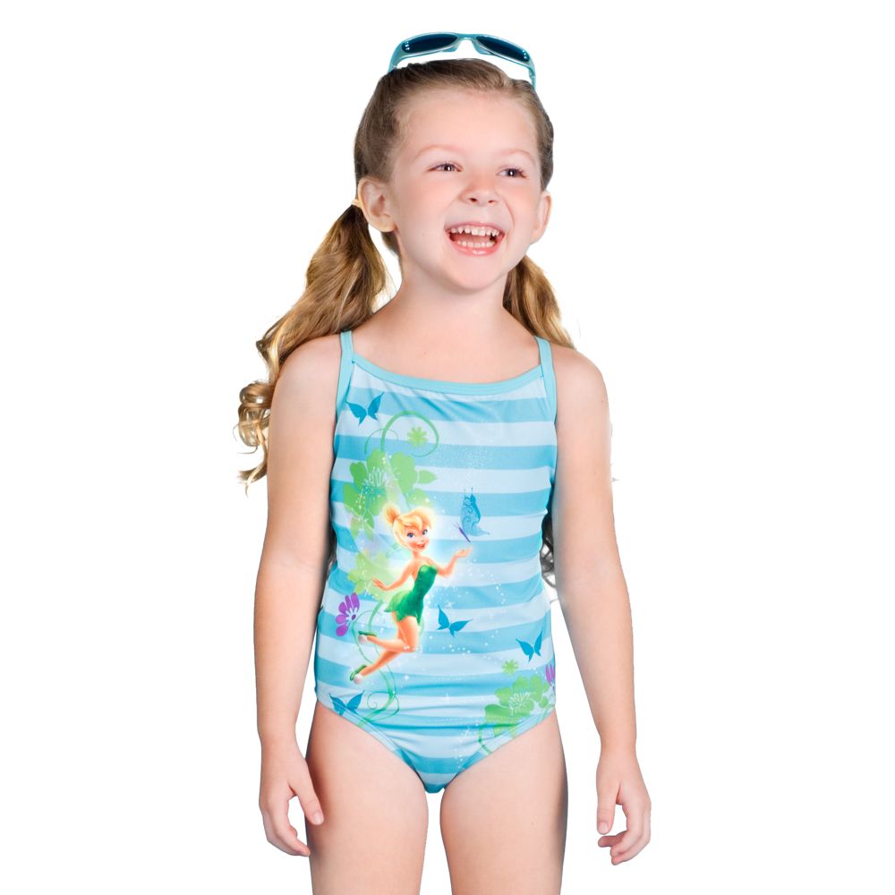 Shimmering Tinker Bell Swimsuit for Girls