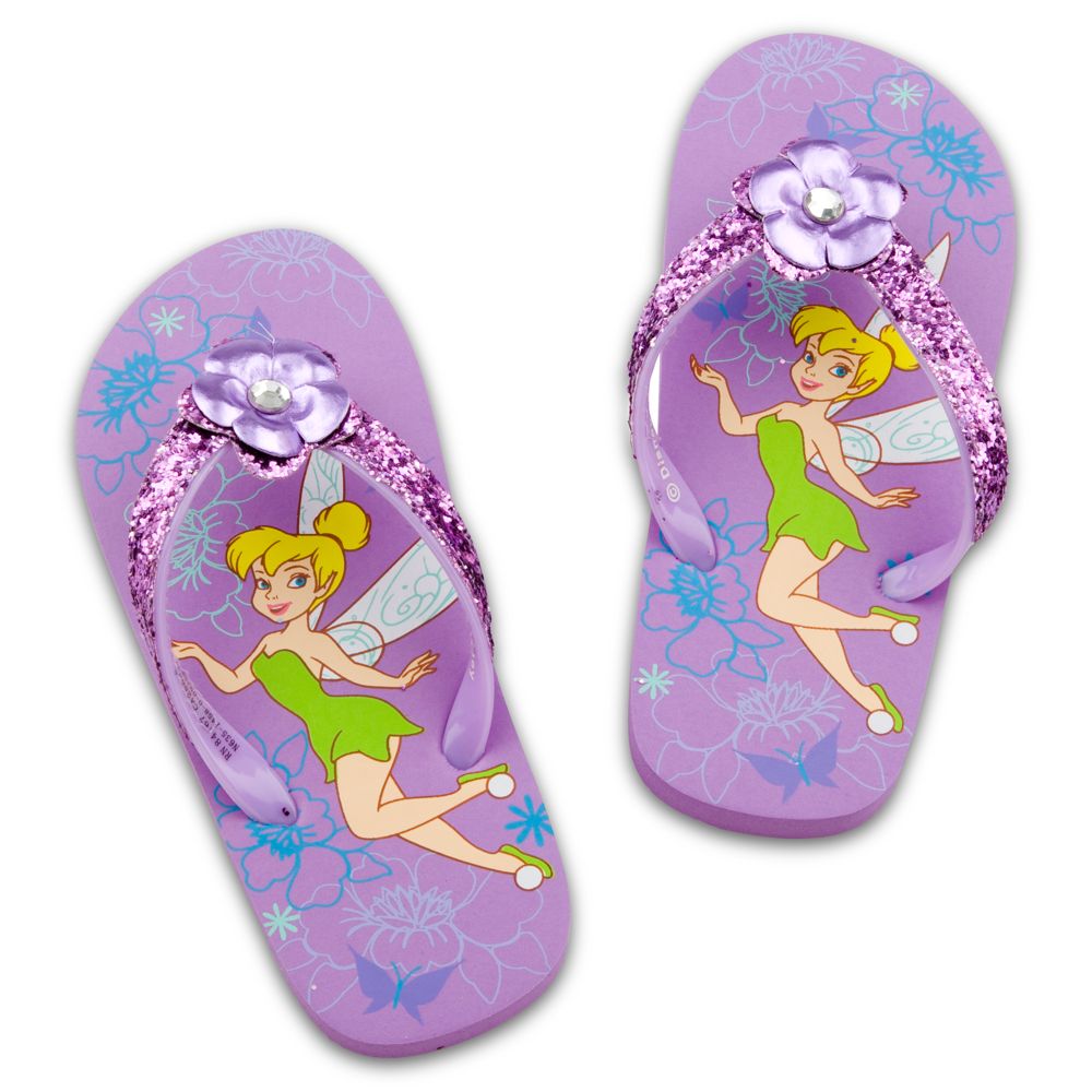 Tinker Bell Flip Flops for Girls