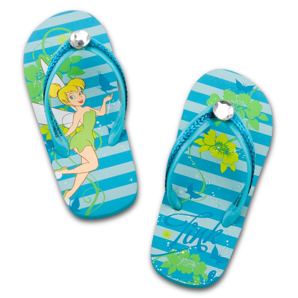 Tinker Bell Flip Flops for Girls