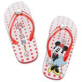 Classic Minnie Mouse Flip Flops for Girls