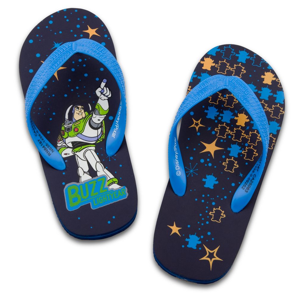 Buzz Lightyear Flip Flops for Boys