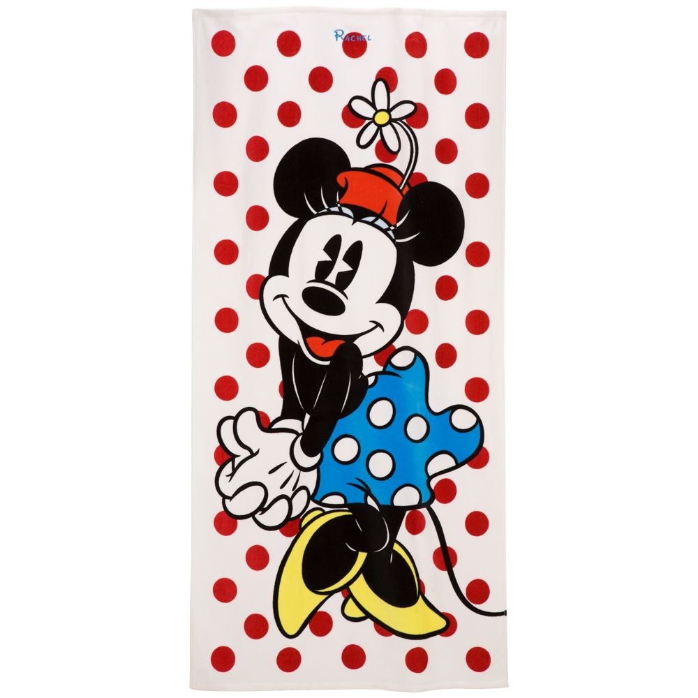 Personalized Classic Minnie Mouse Beach Towel
