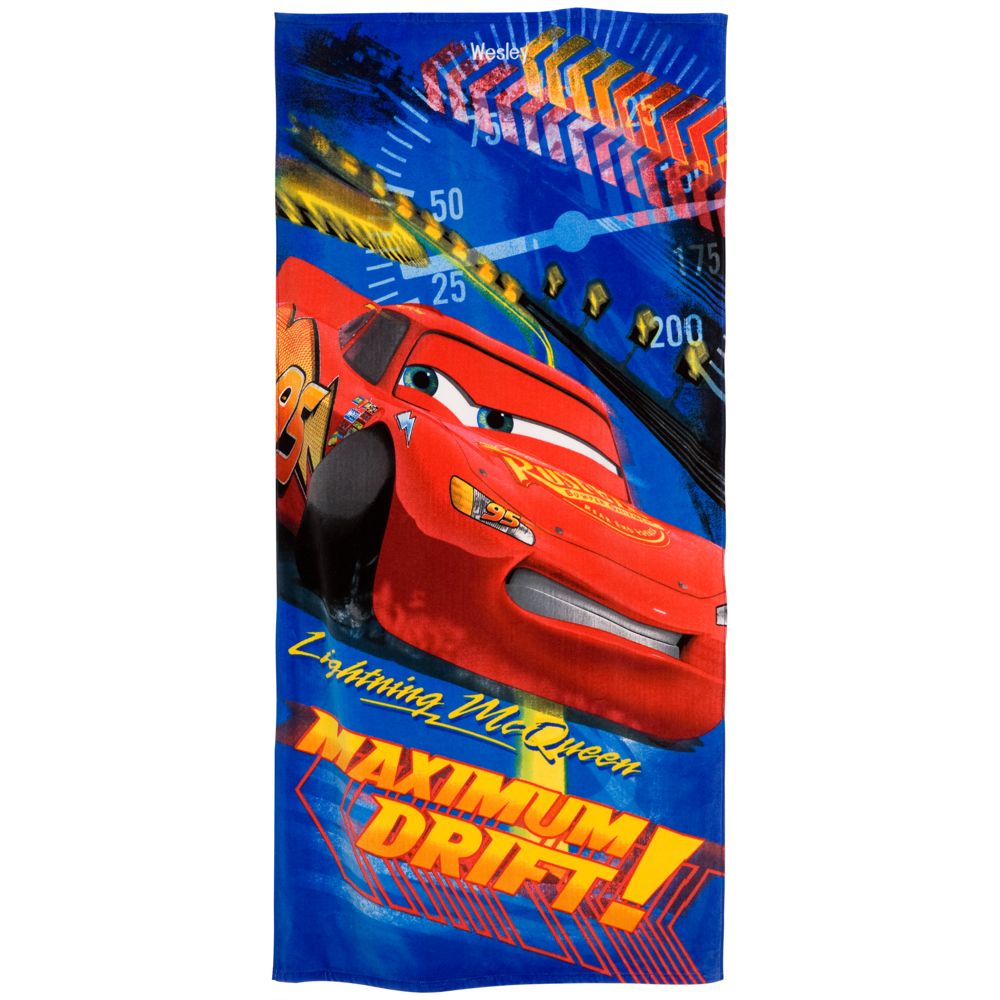 Personalized Lightning McQueen Beach Towel