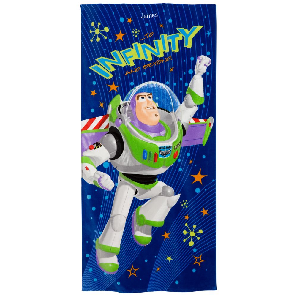 Personalized Buzz Lightyear Beach Towel
