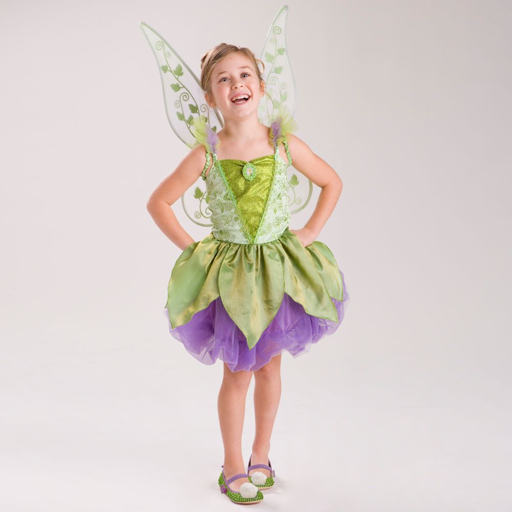 Glittering Tinker Bell Costume for Girls