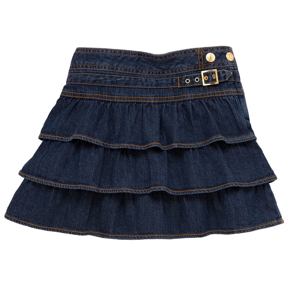 Ruffled Denim JONAS Skort for Girls