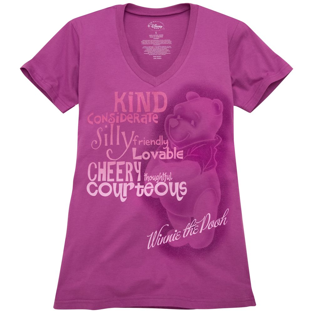 2 FOR Glittering Personality Winnie the Pooh Tee for Women