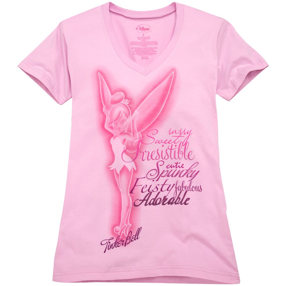 2 FOR Glitter Personality Tinker Bell Tee for Women