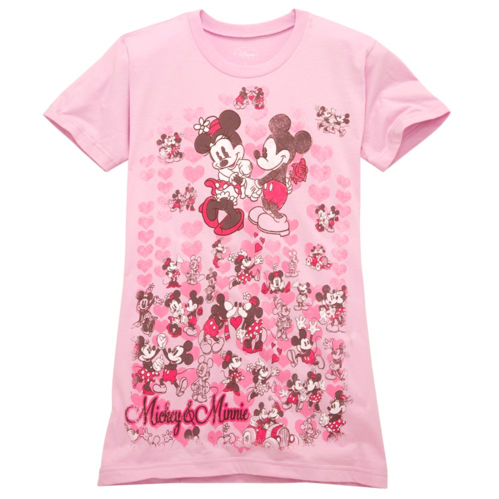 Cutie Collage Mickey and Minnie Mouse Tee for Women