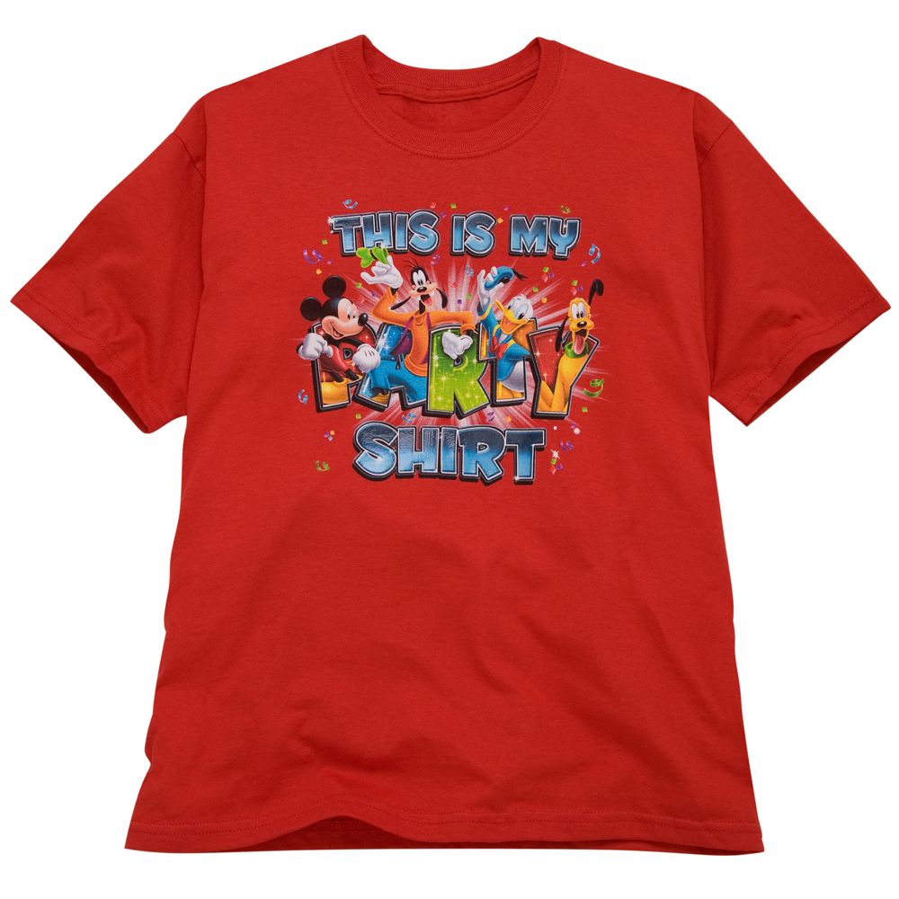 ''This Is My Party Shirt'' Tee for Kids -- Red