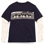 Double-Up Long-Sleeve Mickey Mouse Tee for Men