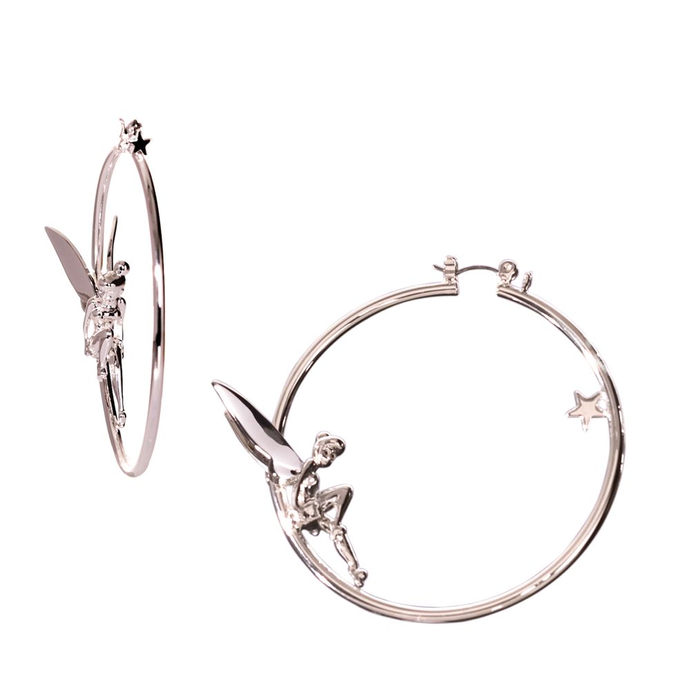 Tinker Bell Hoop Earrings by Disney Couture