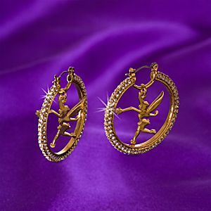 Pavé Crystal Tinker Bell Earrings by Disney Couture