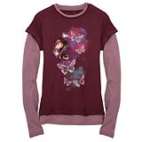 Double-Up Long-Sleeve Minnie Mouse Tee for Women