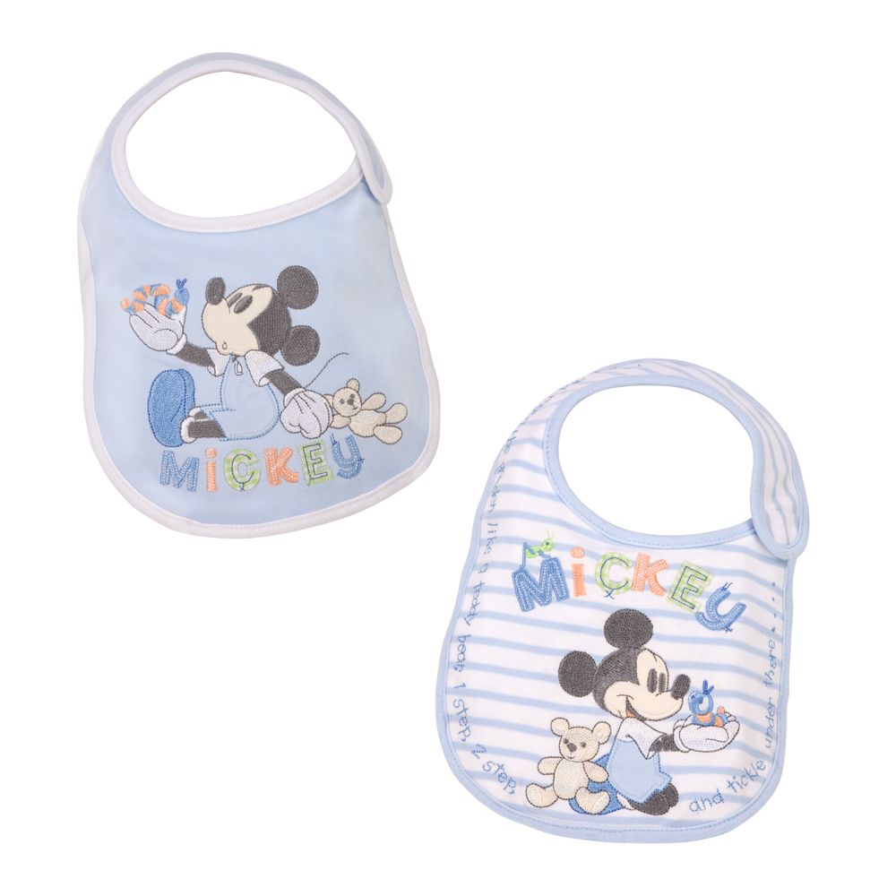 Mickey Mouse Bib Set for Infants - 2 Pack