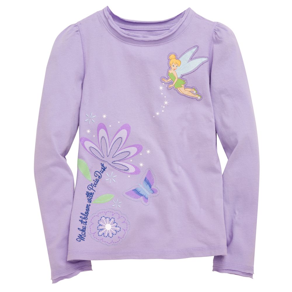 Pixie Dust Long-Sleeve Tinker Bell Tee for Girls