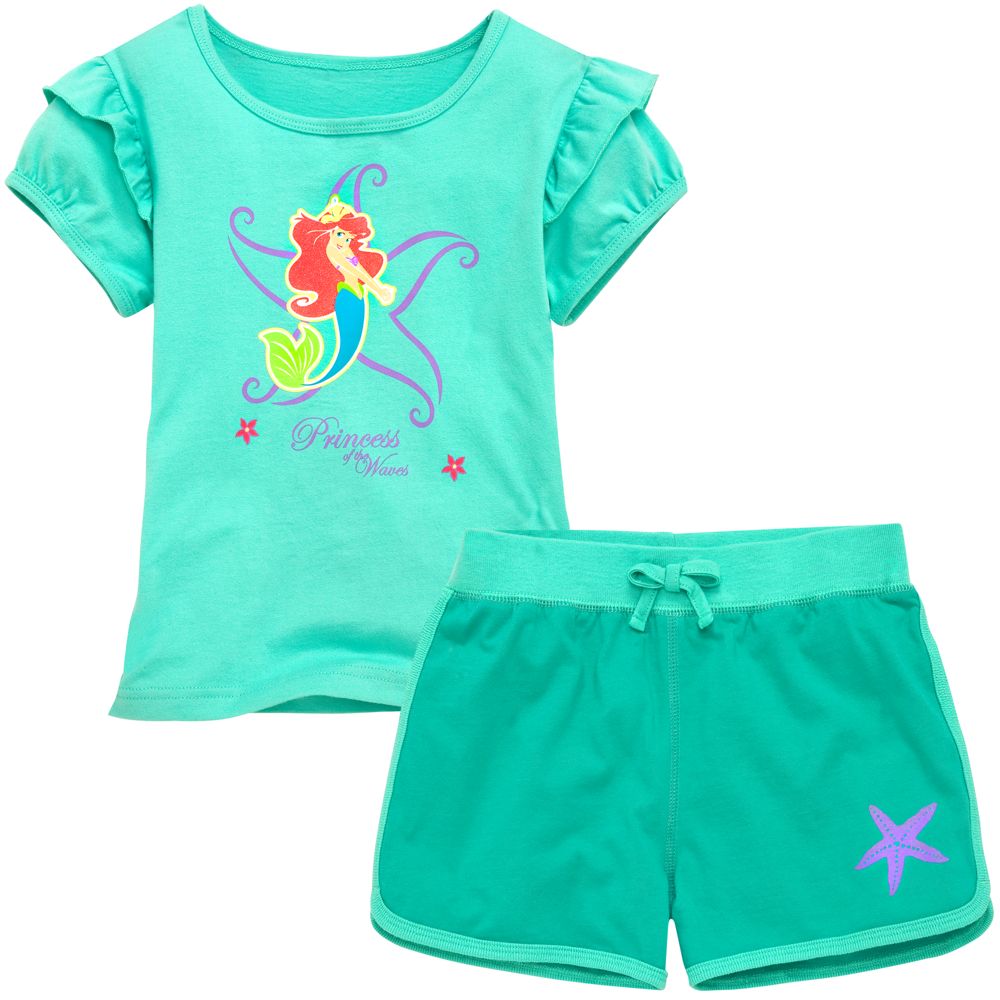 Ariel Tee and Shorts Set for Girls