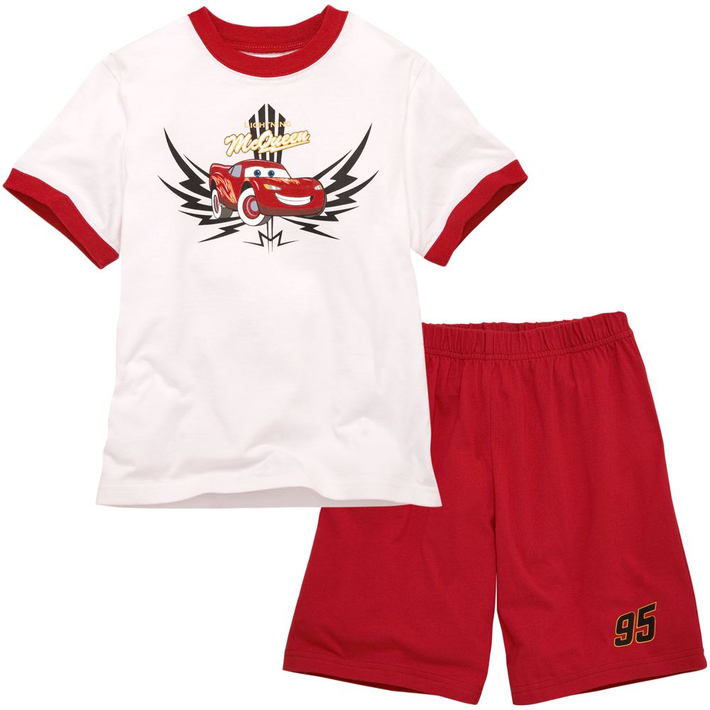 Disney Cars Lightning McQueen Tee and Shorts Set for Boys