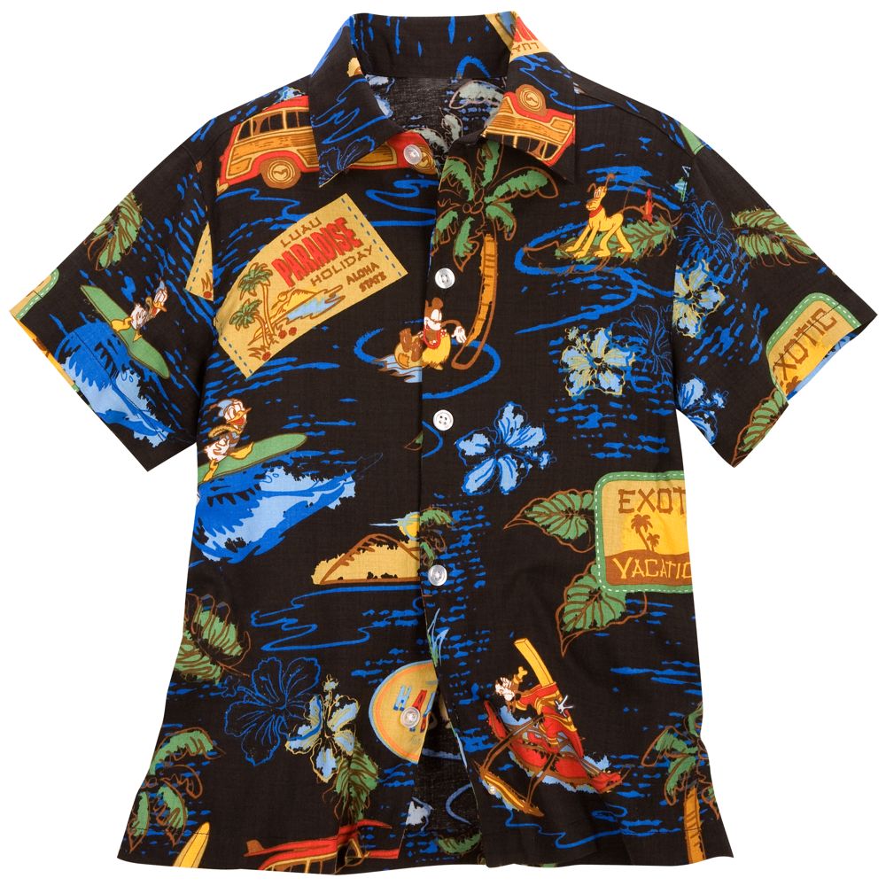 Aloha Mickey Mouse and Friends Hawaiian Shirt for Boys