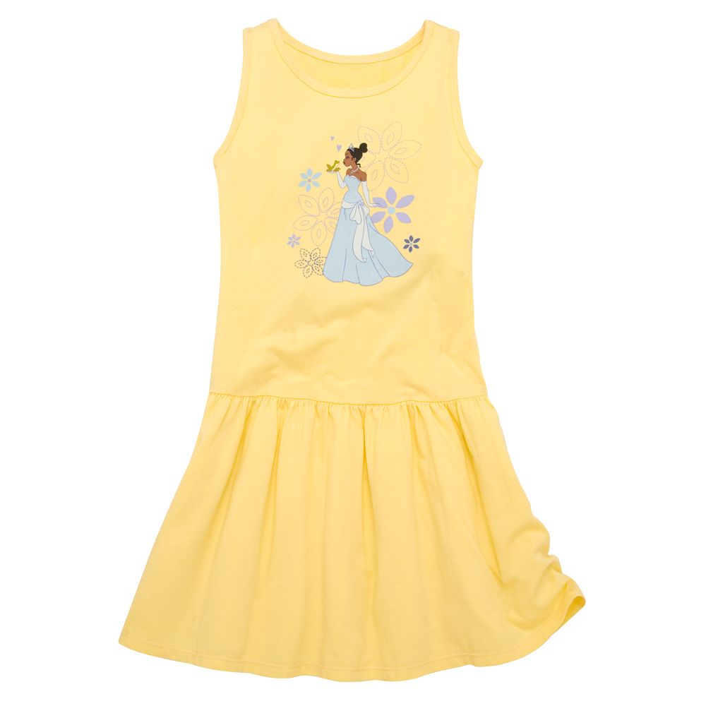 Yellow The Princess and the Frog Princess Tiana Dress for Girls