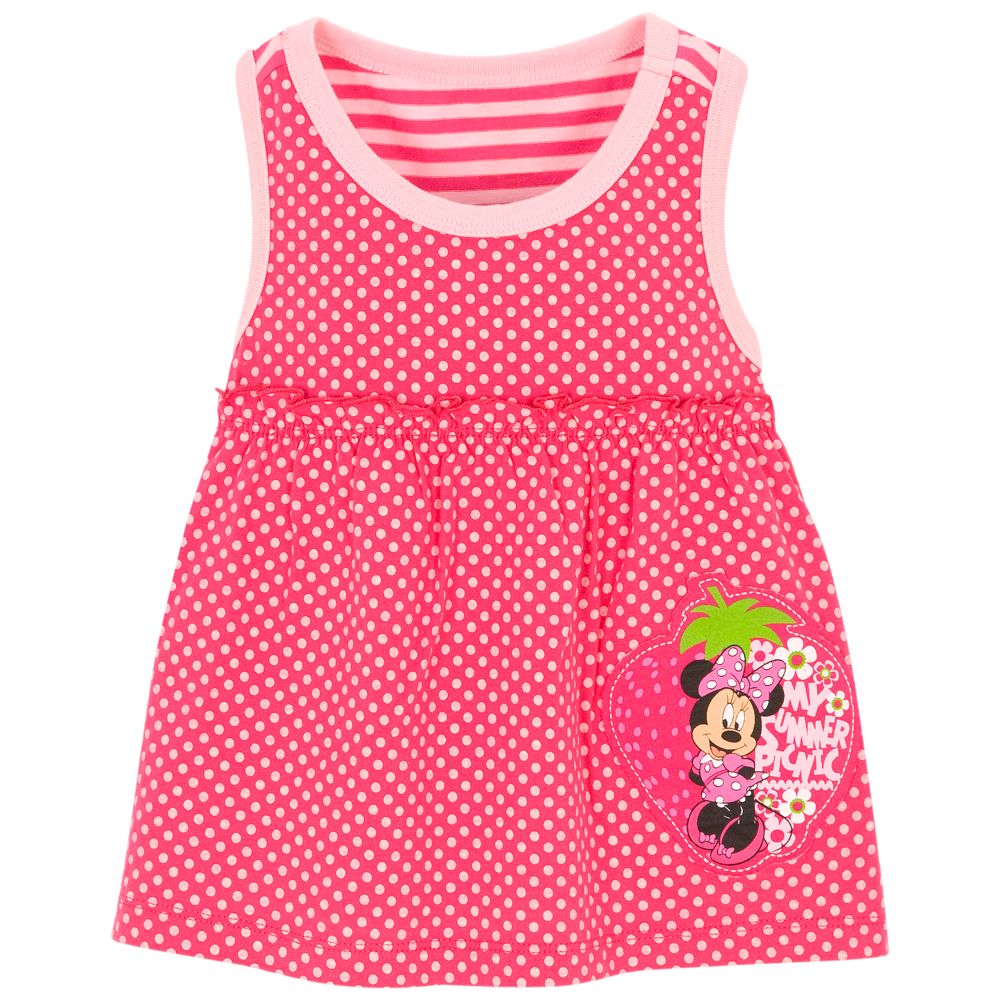 Polka Dot Minnie Mouse Tank Top for Toddler Girls