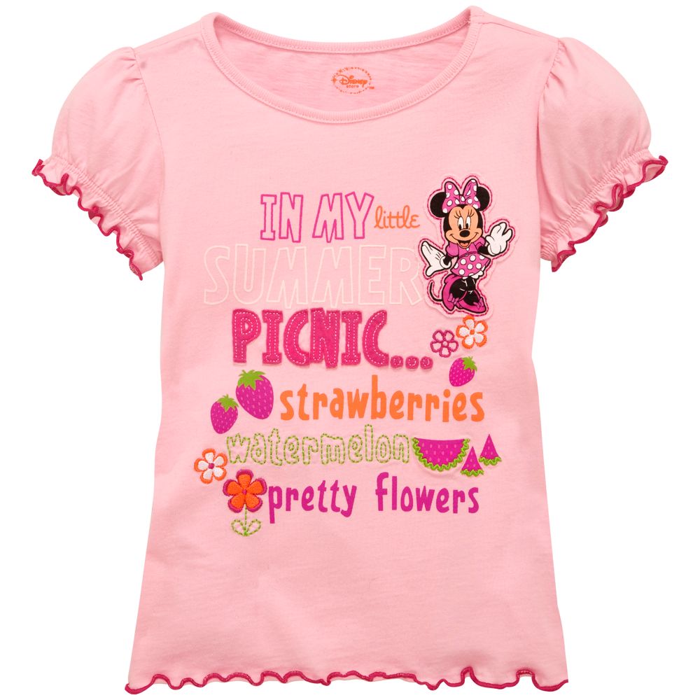 Picnic Minnie Mouse Tee for Toddler Girls