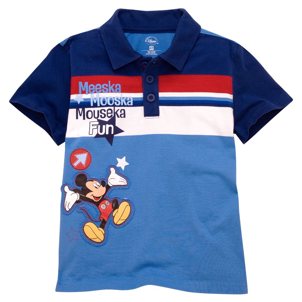 ''Meeska Mooska Mouseka Fun'' Mickey Mouse Polo Shirt for Toddler Boys