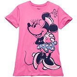 Sparkling Crystal Minnie Mouse Tee for Women