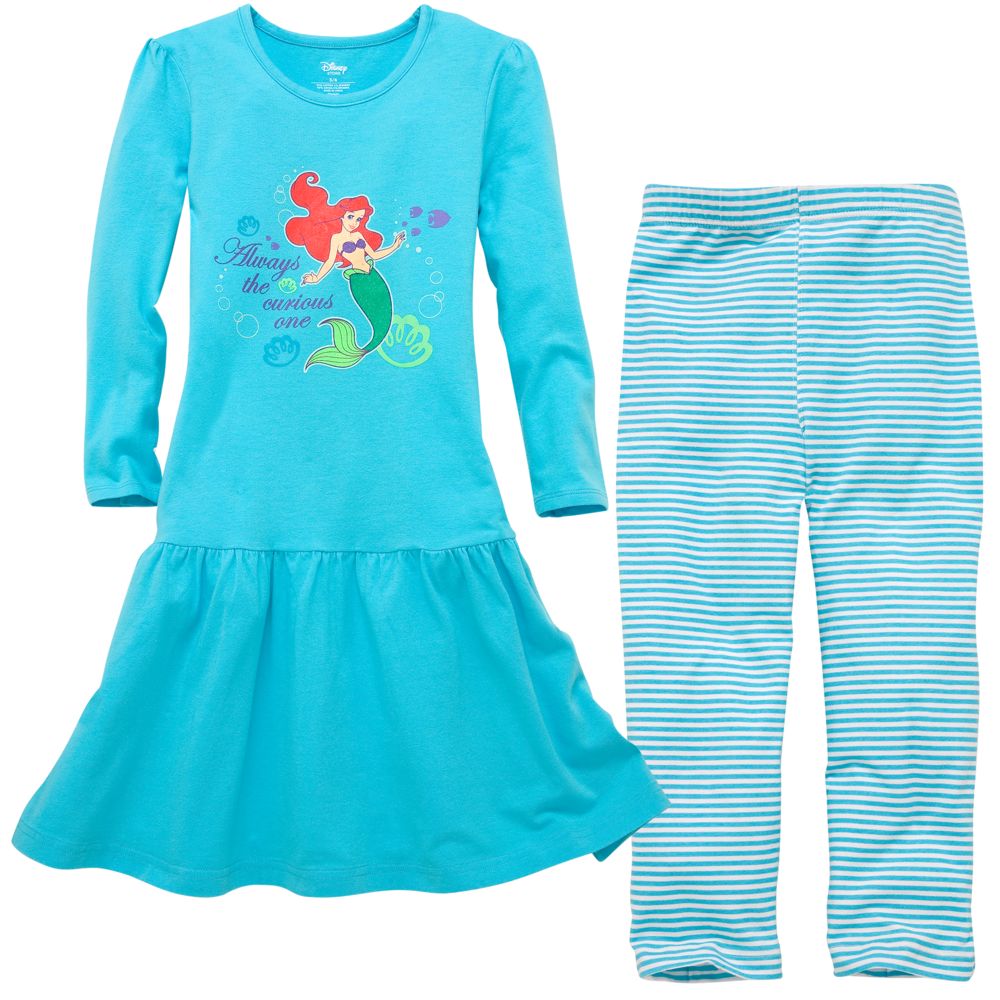 Ariel Dress and Legging Set for Girls