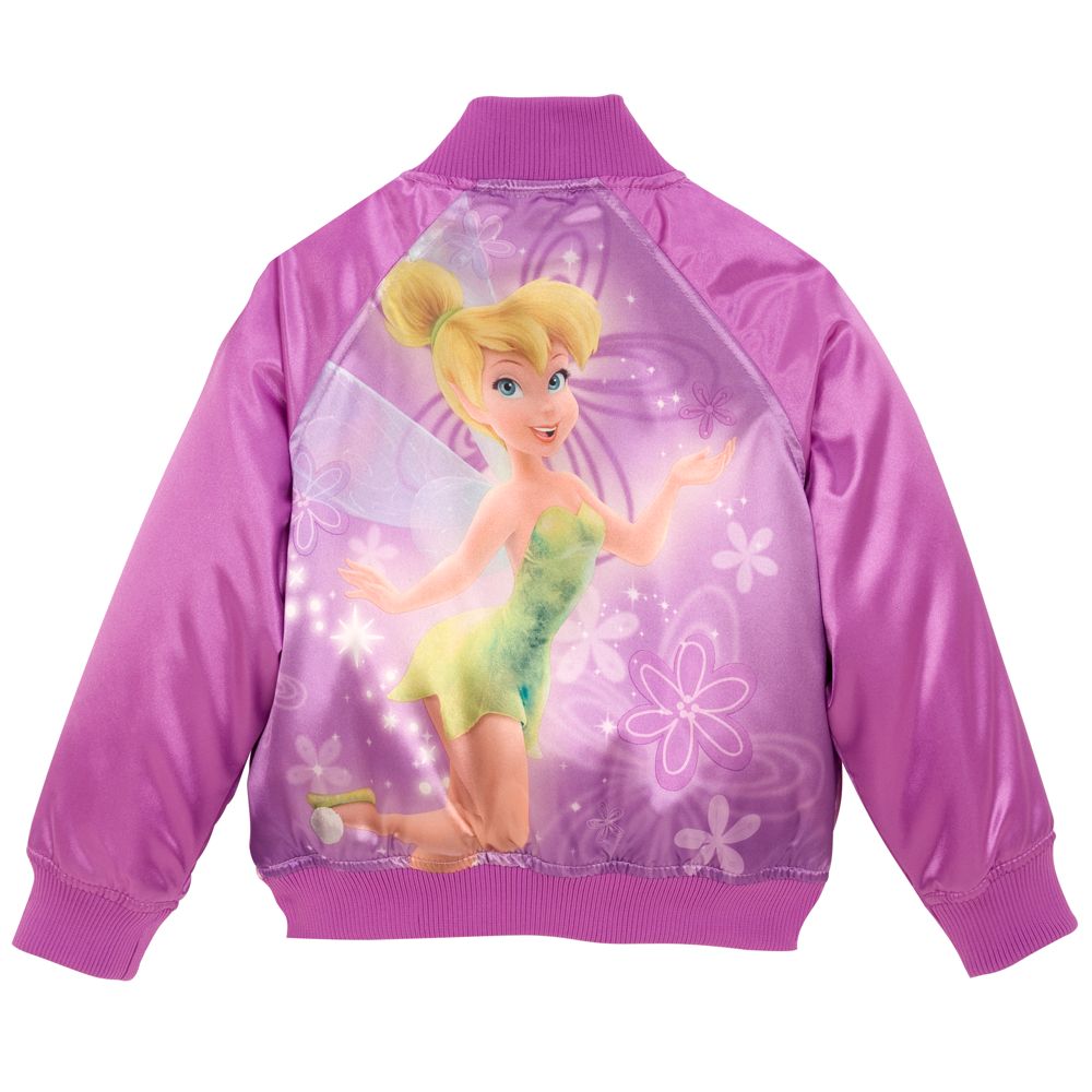 Personalized Varsity Tinker Bell Jacket for Girls