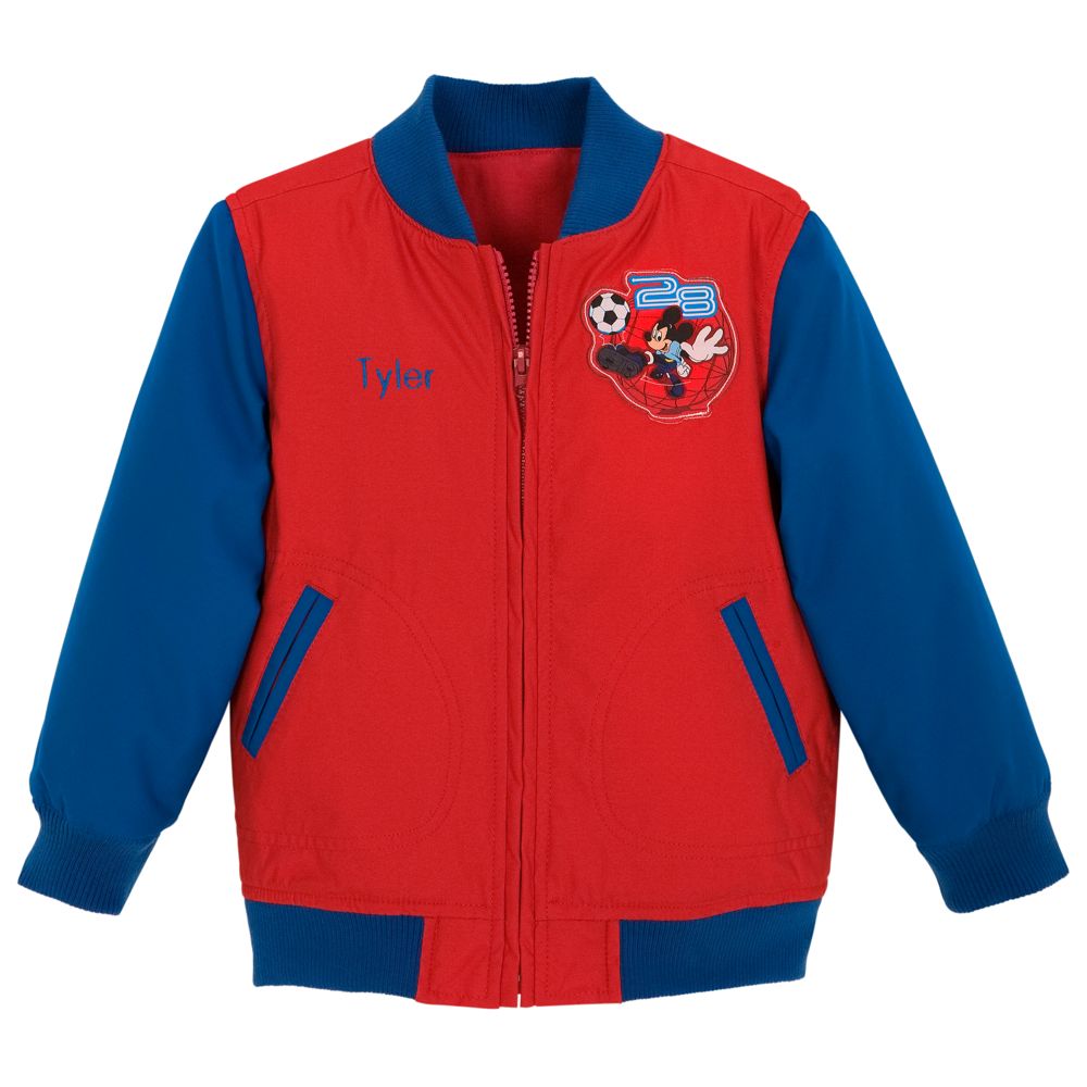 Personalized Varsity Mickey Mouse Jacket for Toddler Boys