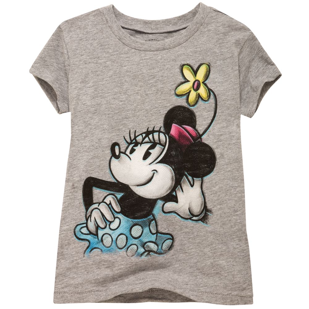 Sketch Minnie Mouse Tee for Girls