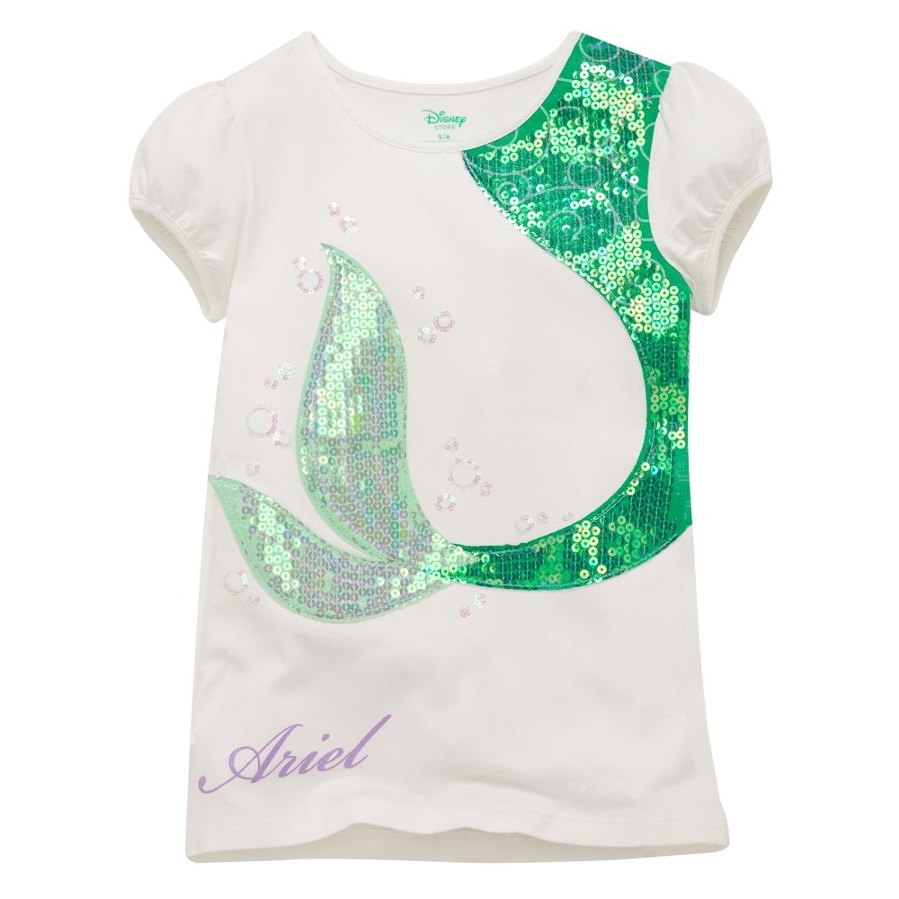 Disney Mermaid Fin Ariel Tee for Girls