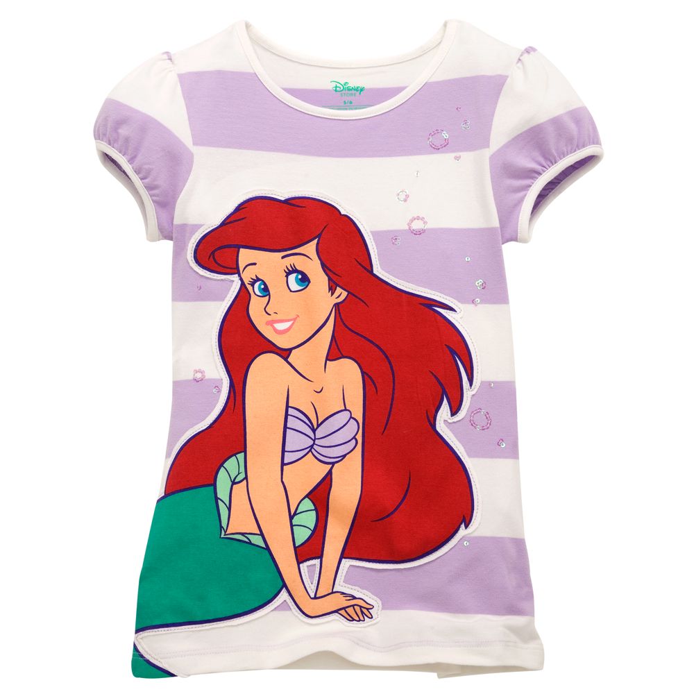 Striped Ariel Tee for Girls