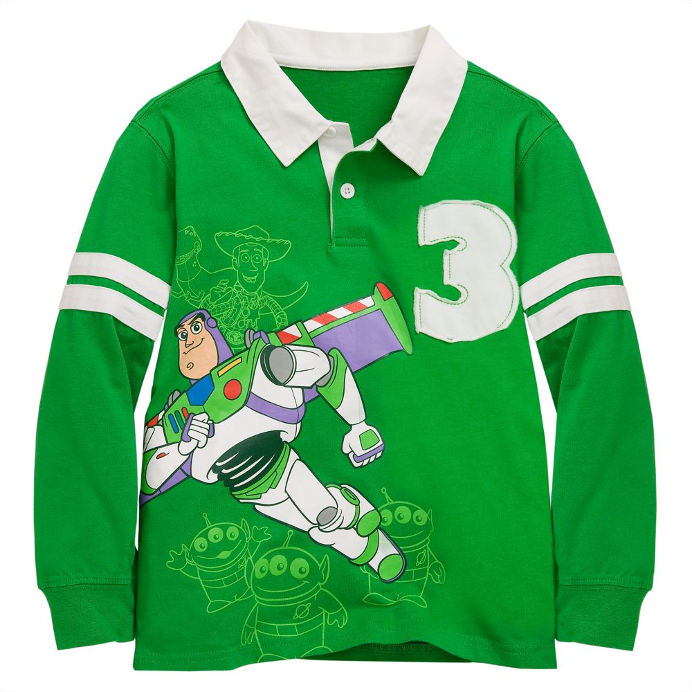 Disney Long Sleeve Toy Story 3 Rugby Shirt for Boys