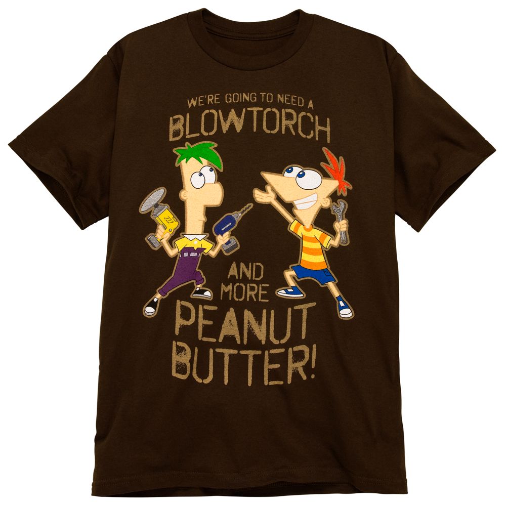 Peanut Butter Phineas and Ferb Tee for Boys