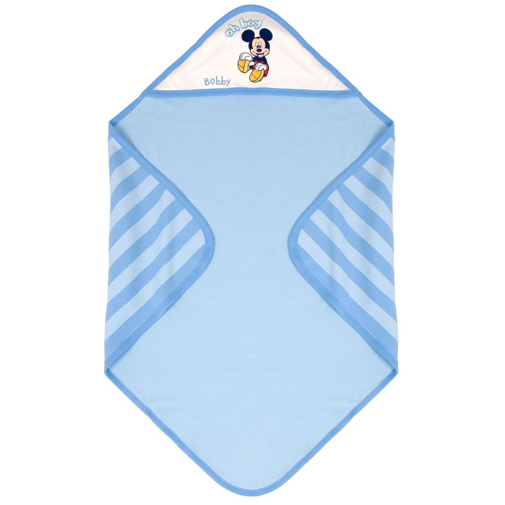 Personalized Reversible Mickey Mouse Blanket for Infants