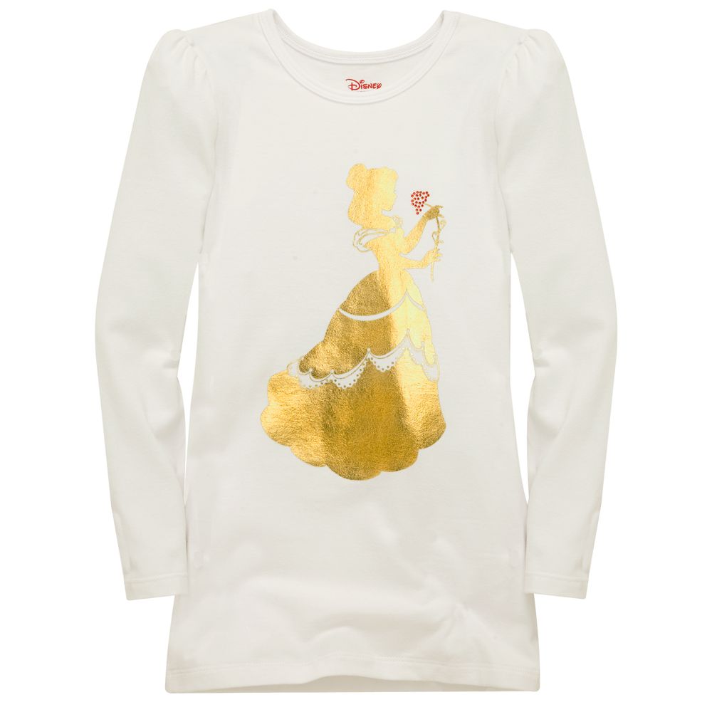 Disney Long Sleeve Silhouette Belle Tee