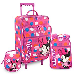 Personalized Minnie Mouse Luggage Set for Girls -- 3-Pc.